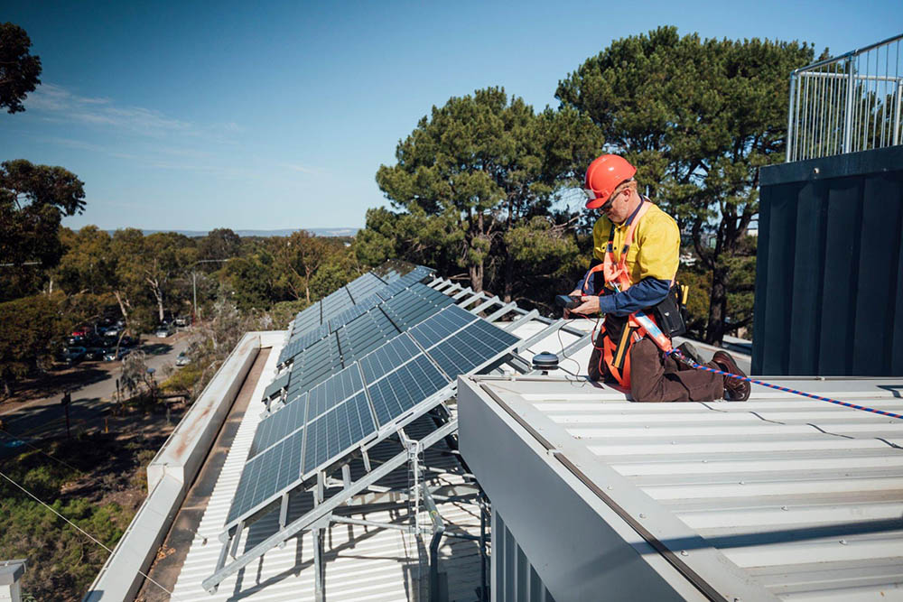 Solar system on rooftop